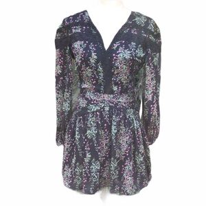 Nwt Crosby & Spring  floral long sleeve mini dress SZ S REG $145